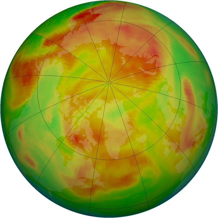 Arctic ozone map for 16 May 1980